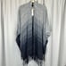WHBM Blue Gradient Ruana Shawl Wrap NWT Size XS/S