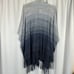 WHBM Blue Gradient Ruana Shawl Wrap NWT Size XS/S