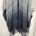 WHBM Blue Gradient Ruana Shawl Wrap NWT Size XS/S