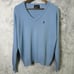 Vintage Panhandle Slim Sweater Mens Medium Blue V Neck Long Sleeve