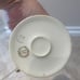 Antique J.P.L France J. Pouyat Limoges Porcelain teapot w/ side handle and lid.