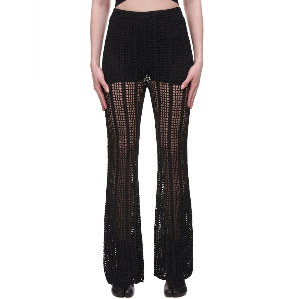 NWT 949 DION LEE Open Crochet Trousers Medium