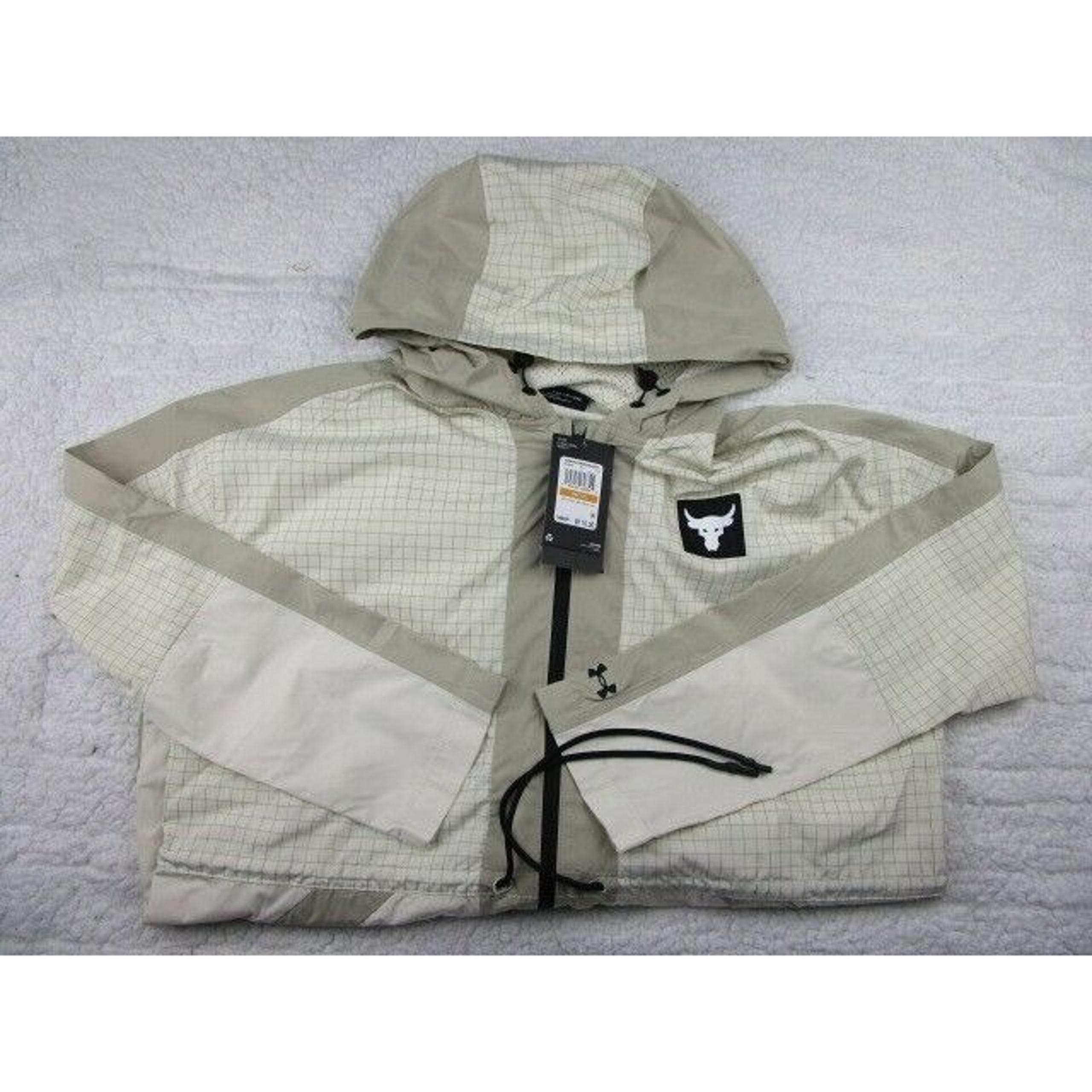 Under Armour Women's Small Project Rock Woven Windbreaker Jacket Full Zip