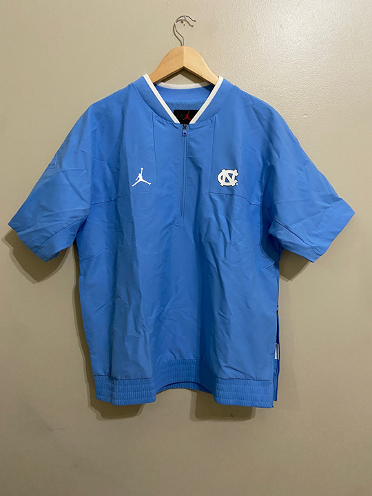 Nike Air Jordan North Carolina UNC Tarheels Pullover Jacket DD6429-448 Size L