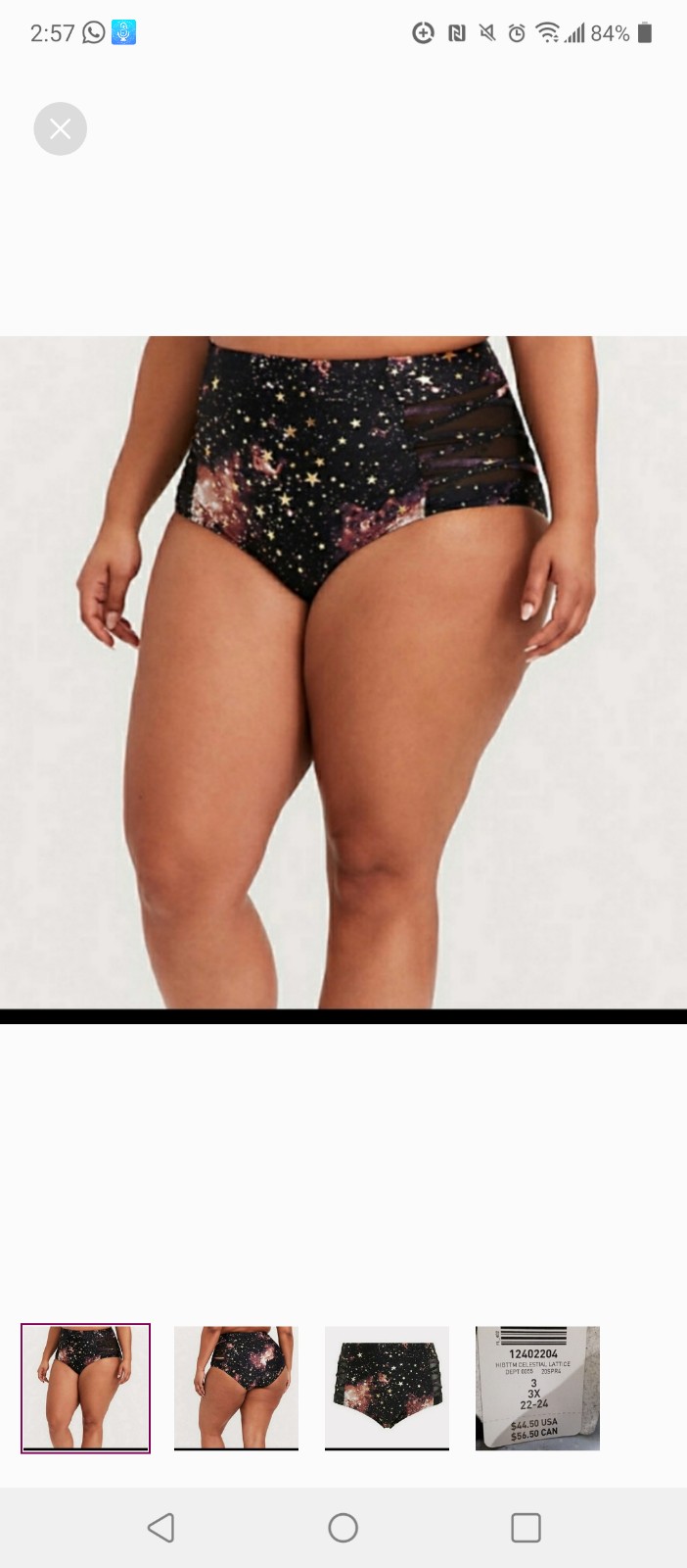 New with tag Celestial lattice bottom