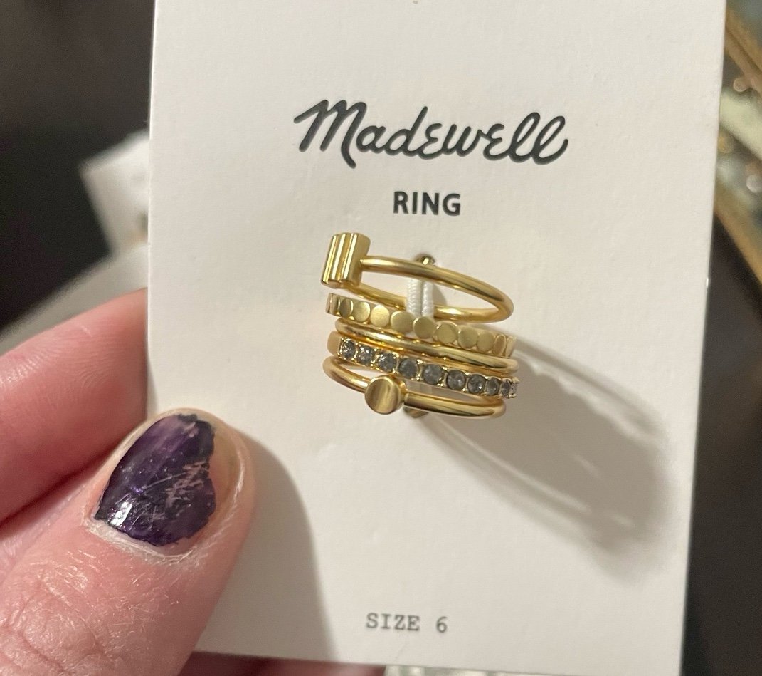 Madewell 2024 stackable rings