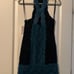 FREE PEOPLE NWT Small ~ Teal & Black Lace NATASHA Bodycon High Neck Dress (m84)