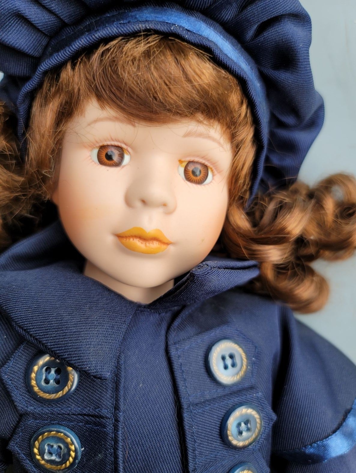 PS Design Porcelain Doll 15.5 Tall in O
