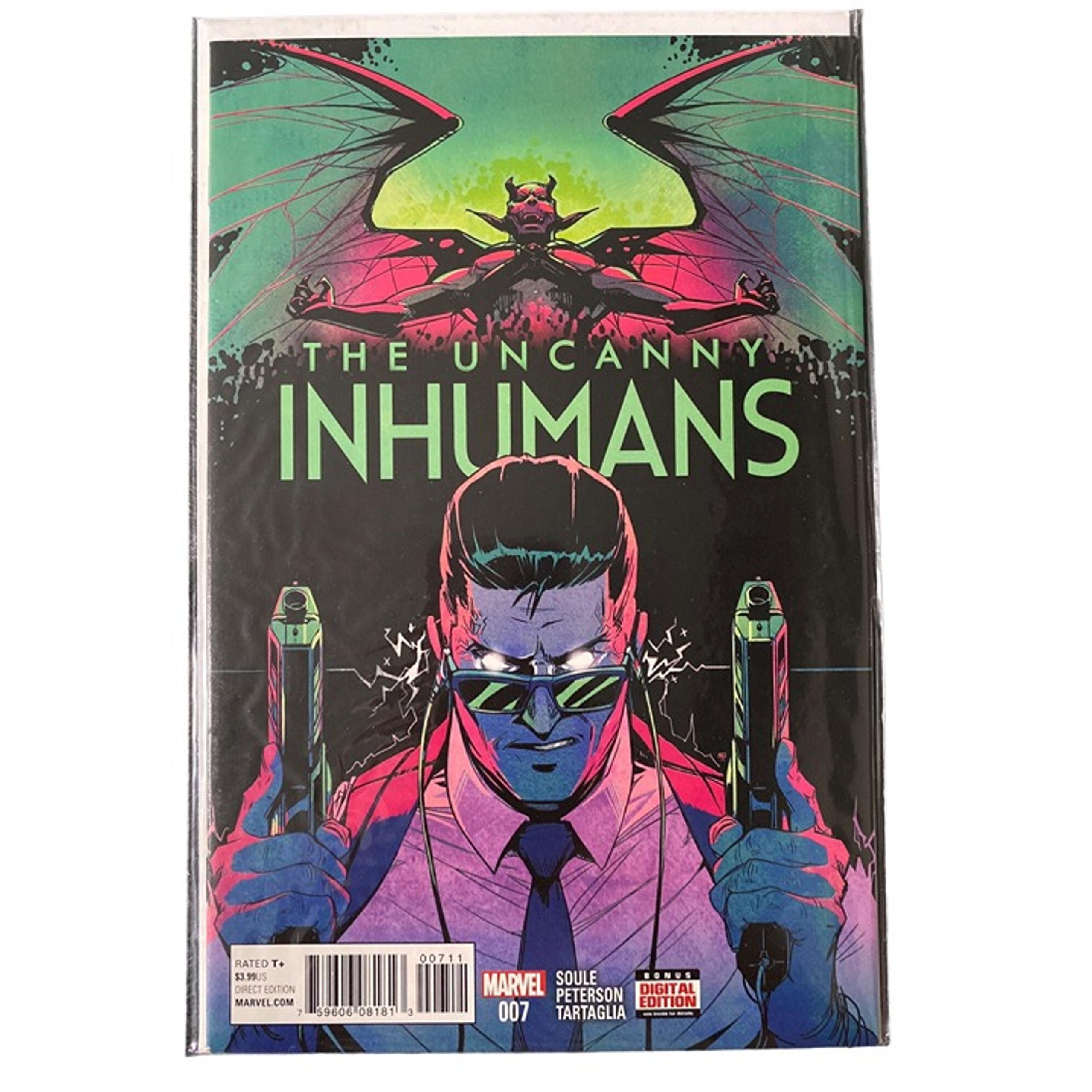 Comic Marvel The Uncanny Inhumans Issue #7 Comic Book Vintage