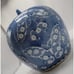 Blue & White Cherry Blossom Butterfly Chinoiserie Porcelain Melon Ginger Jar