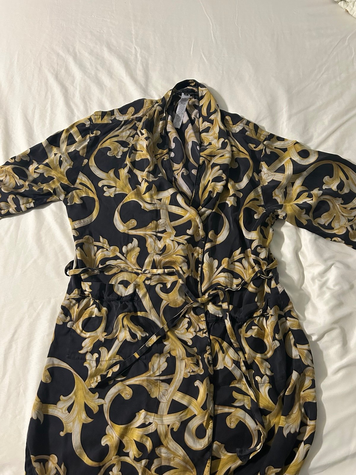 Versace silk robe