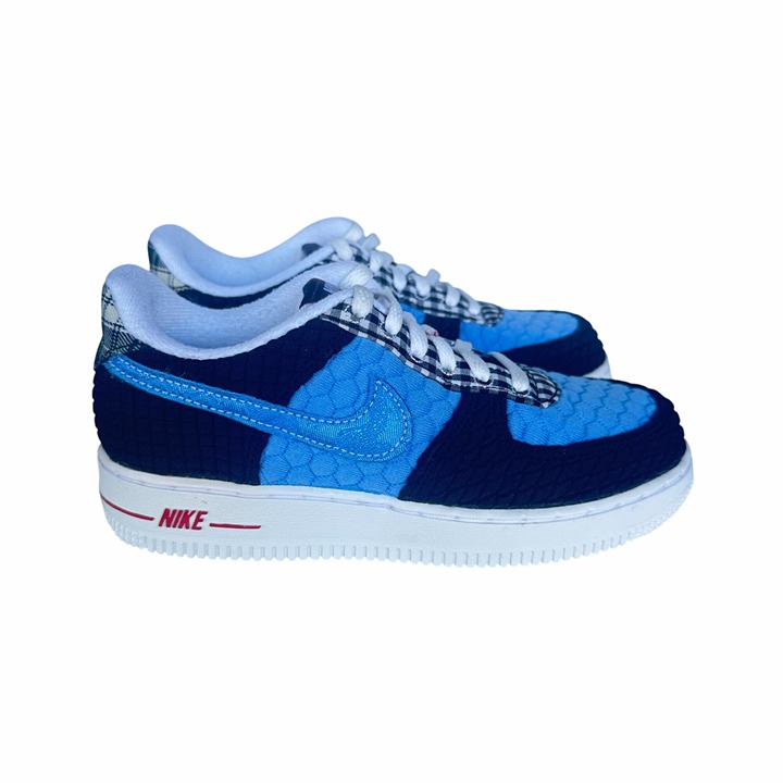 ⭐Nike Air Force 1 Lv8 Unisex Kids Shoes Size 2Y DZ5304-001 Blue White New Rare ⭐