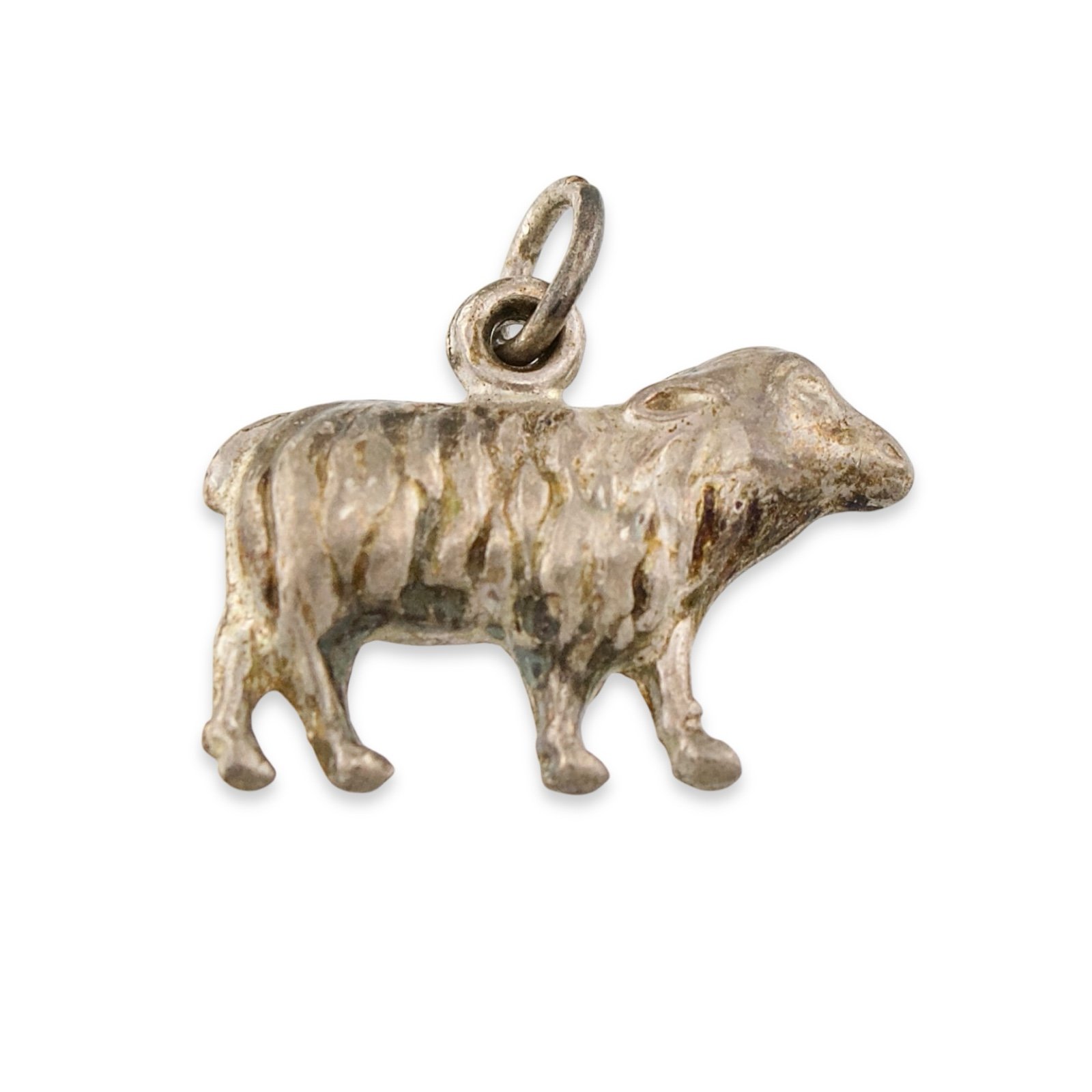 Vintage Sterling Silver Sheep Charm / Pendant