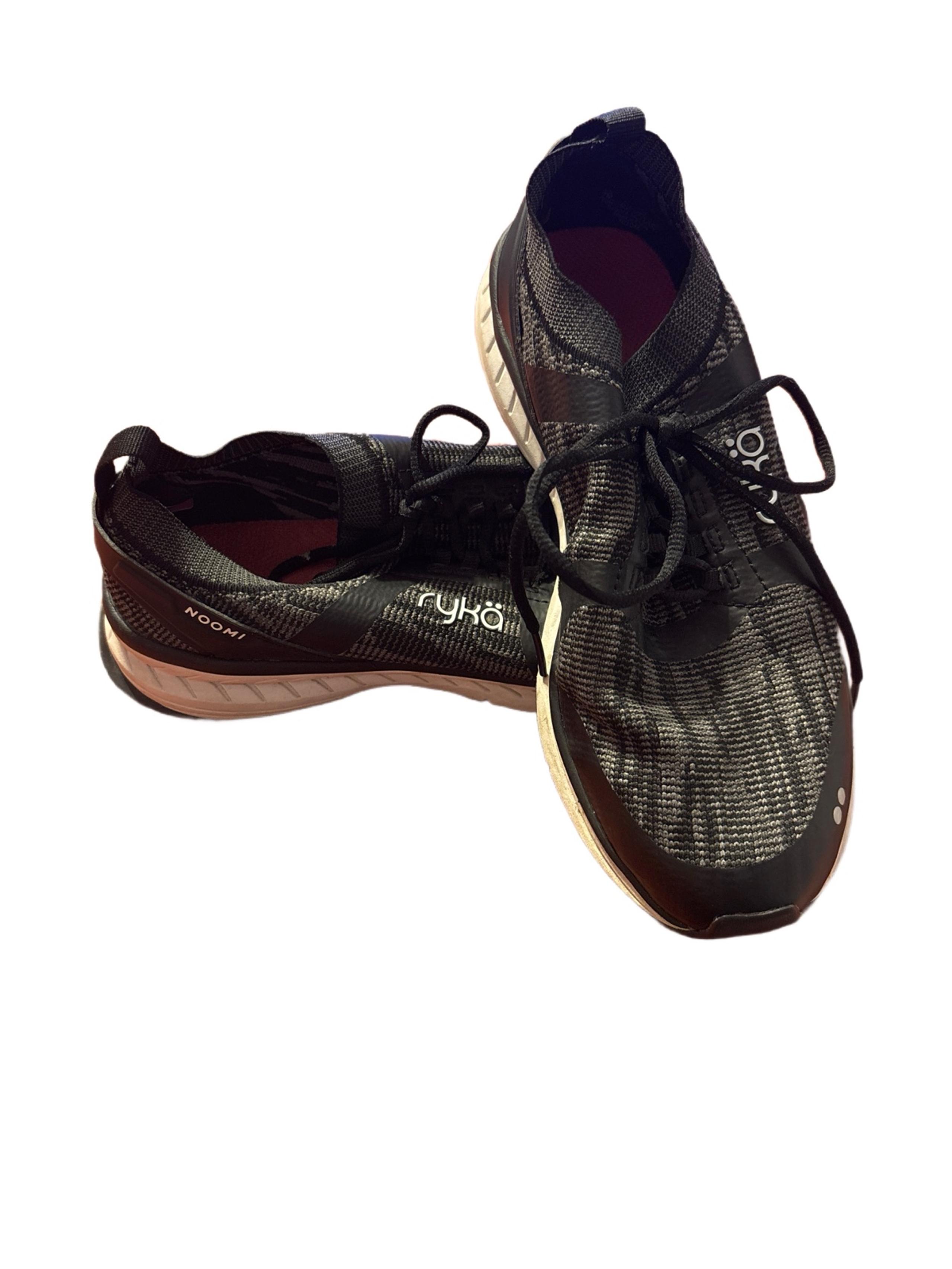Ryka Noomi Black and Gray Women’s Athletic Shoes with Breathable Mesh Size 7m