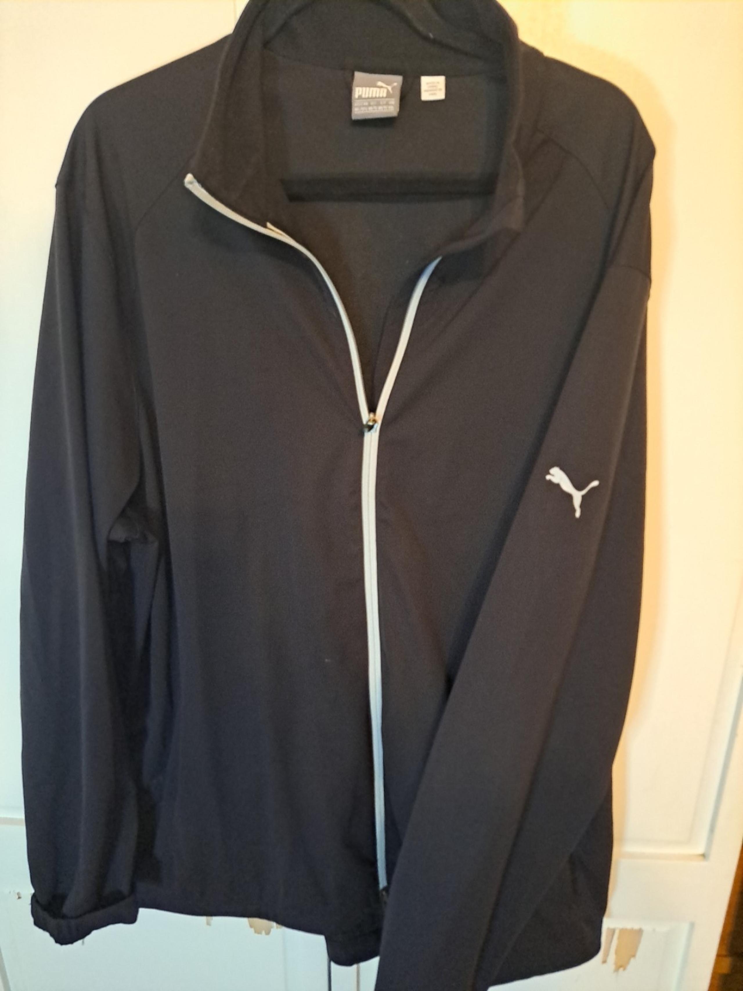 Men’s Puma Full Zip Golf Tech Jacket Black.Size 3xl