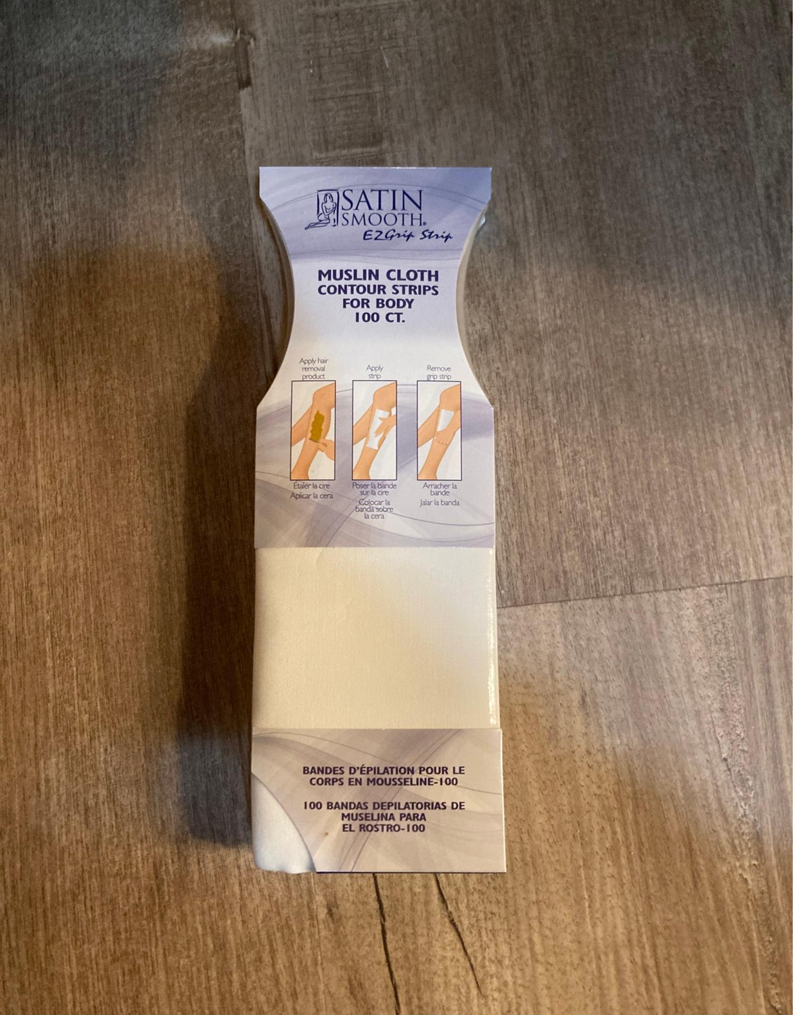 Satin Smooth Muslin cloth contour strips