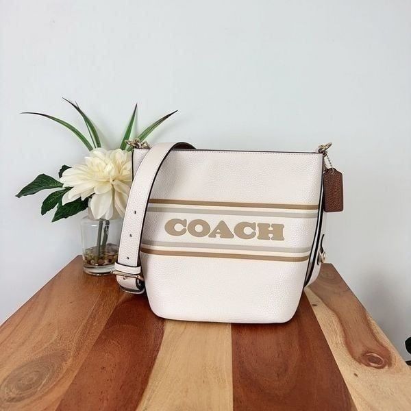 NWT Coach Logan Duffle With Coach Stripe