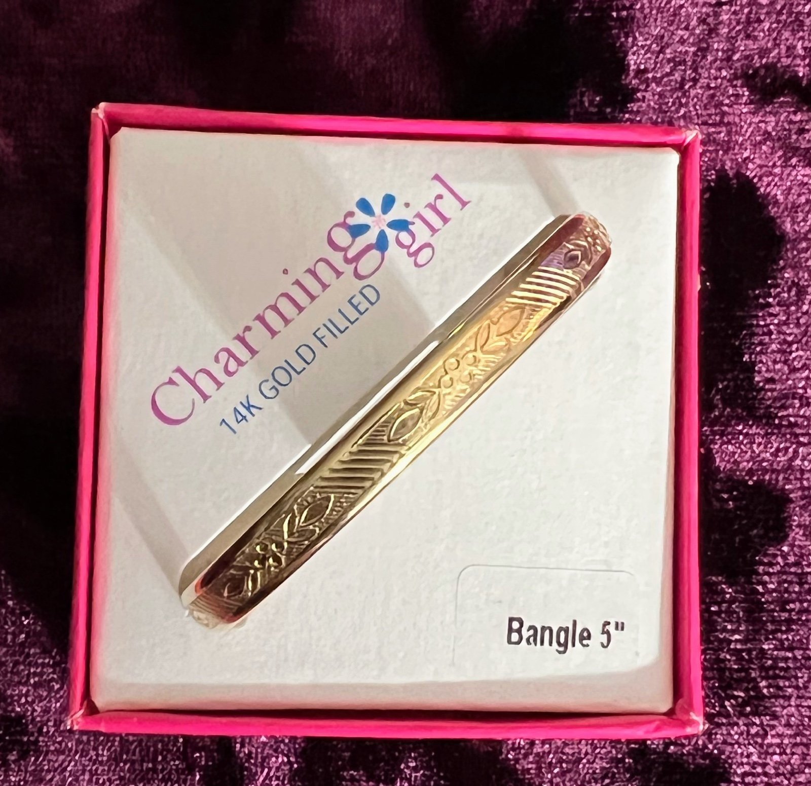 Girls gold bangle