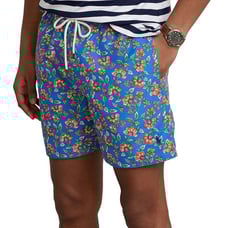 NWT Polo Ralph Lauren Swim Trunks Blue Floral Pockets Classic Fit Mesh Liner 2XL