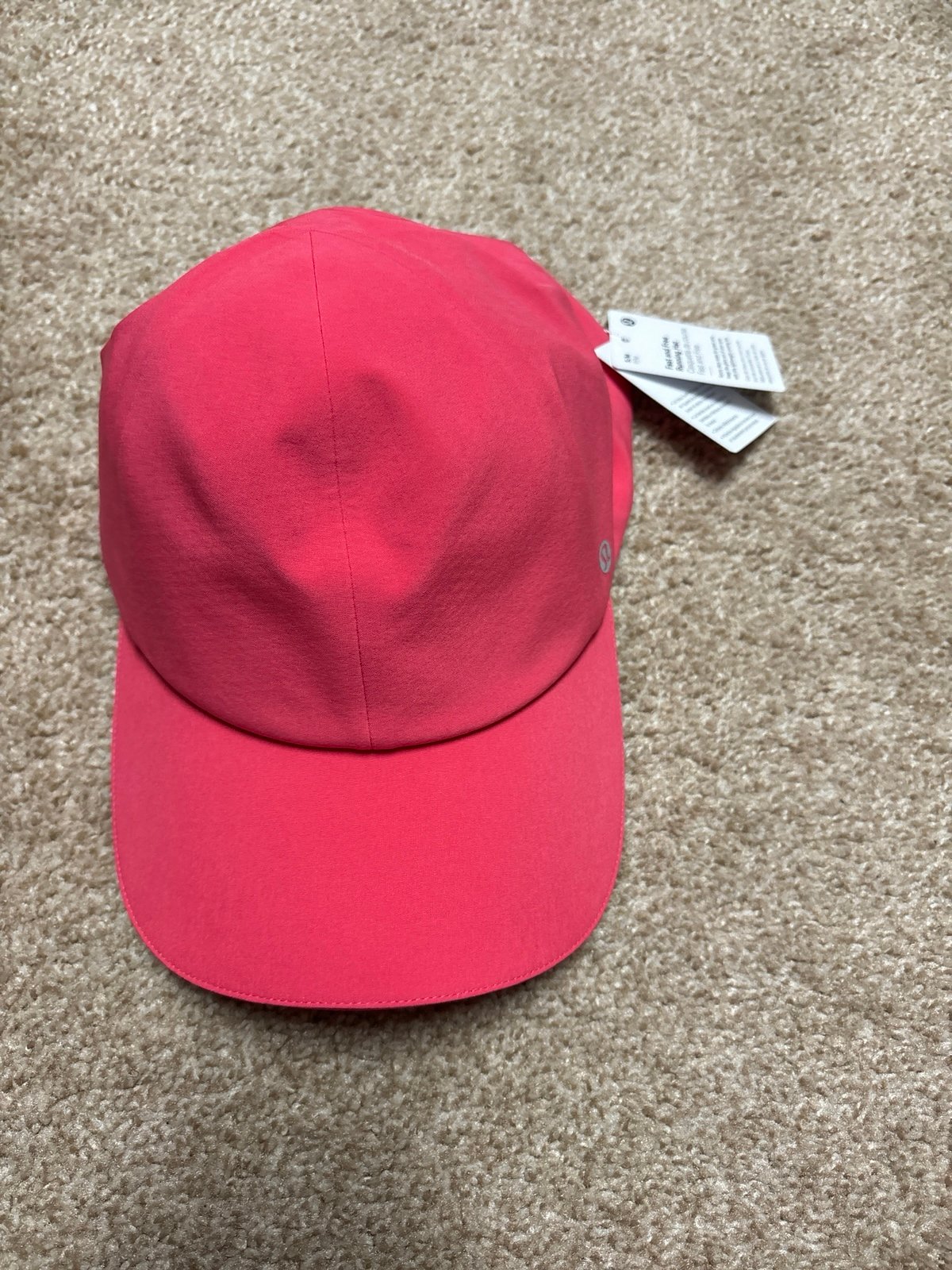 NWT Lululemon Fast and Free Running Hat in Glaze Pink (S/M)