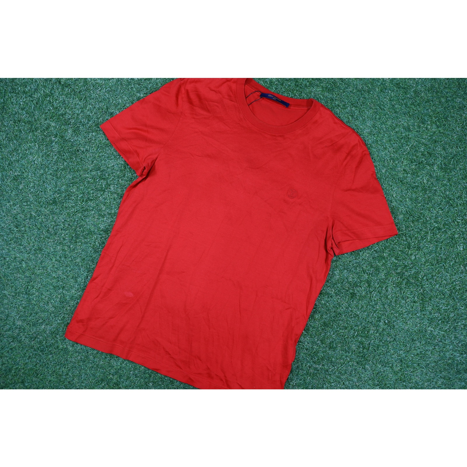 Louis Vuitton Classic Red Logo T-shirt Size Small