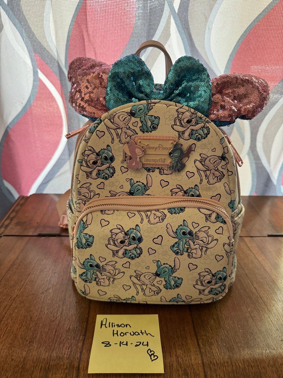 stitch and angel Loungefly