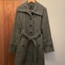 Guess black and white speckled wool blend coat