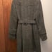 Guess black and white speckled wool blend coat
