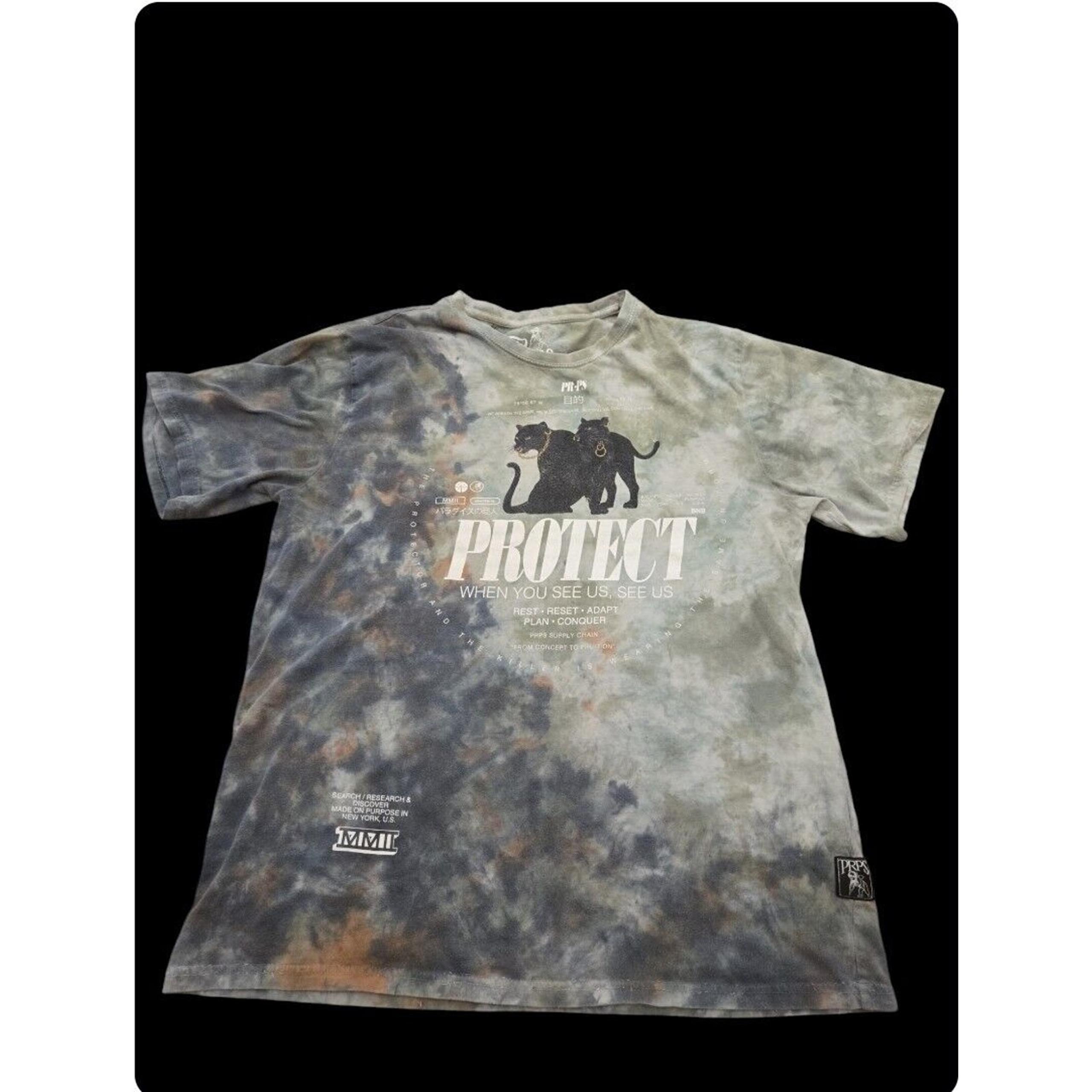 Prps Mens Large Protect Squat Graphic Logo Tee Tshirt