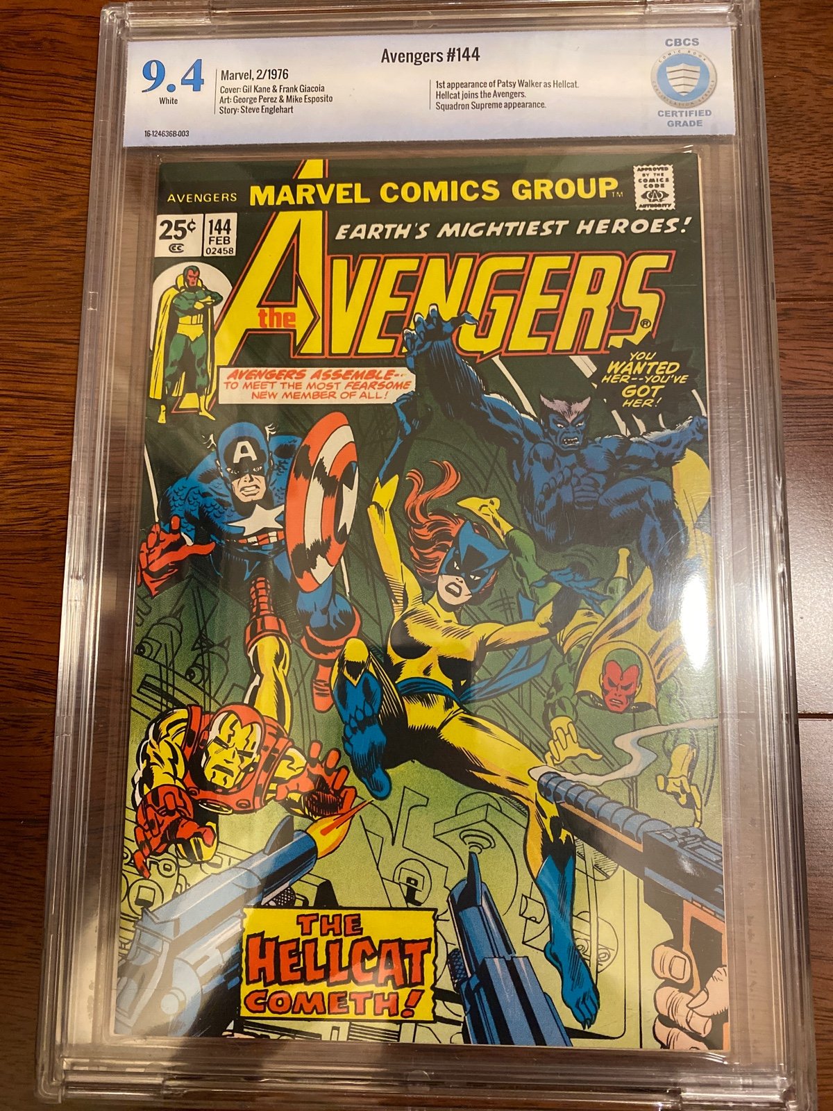 Avengers 144 cbcs 9.4 first patsy walker hellcat