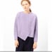 TOMORROWLAND Cable Asymmetric Pullover, Size S, Purple