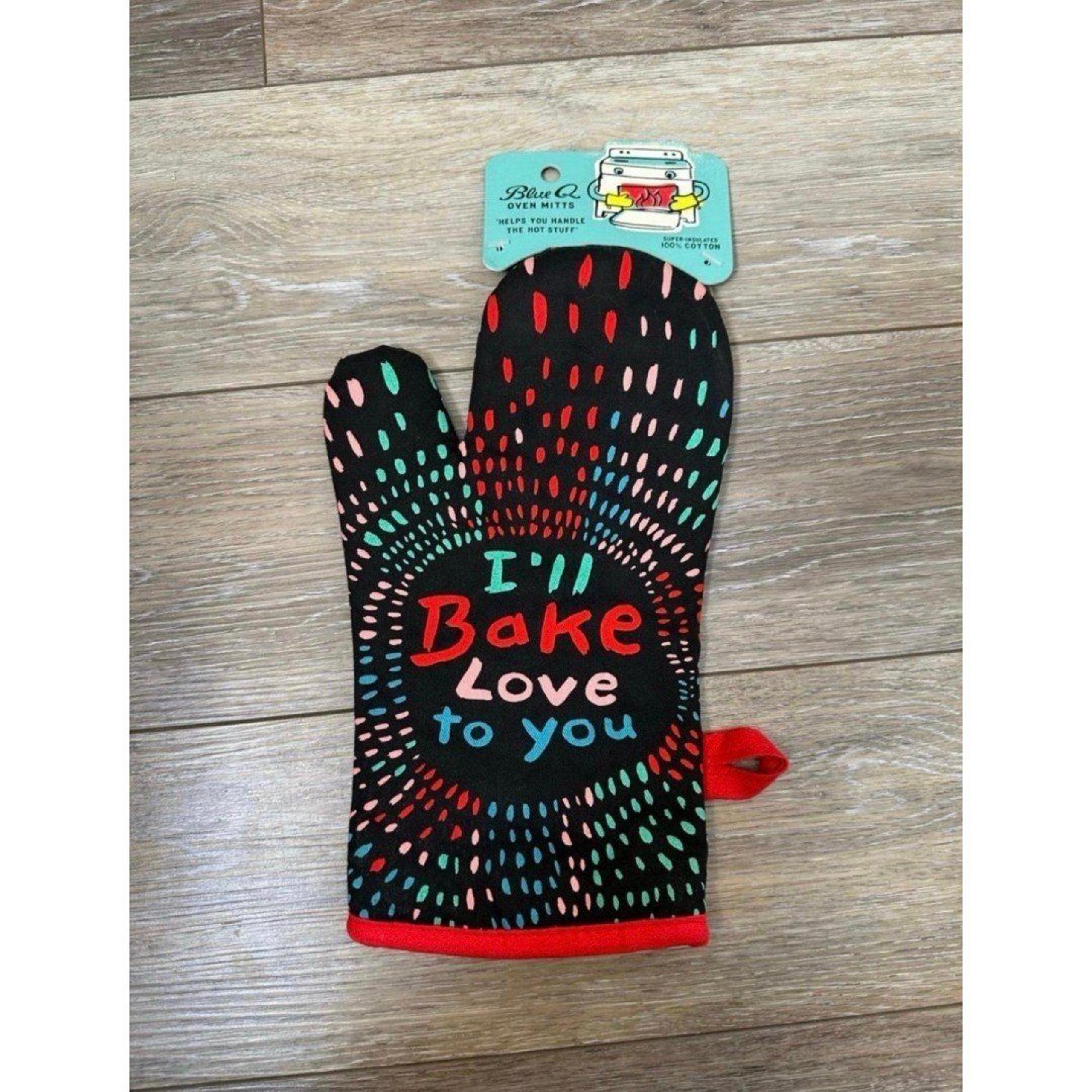 NWT Blue Q I’ll Bake Love To You Insulated Cotton Oven Mitt