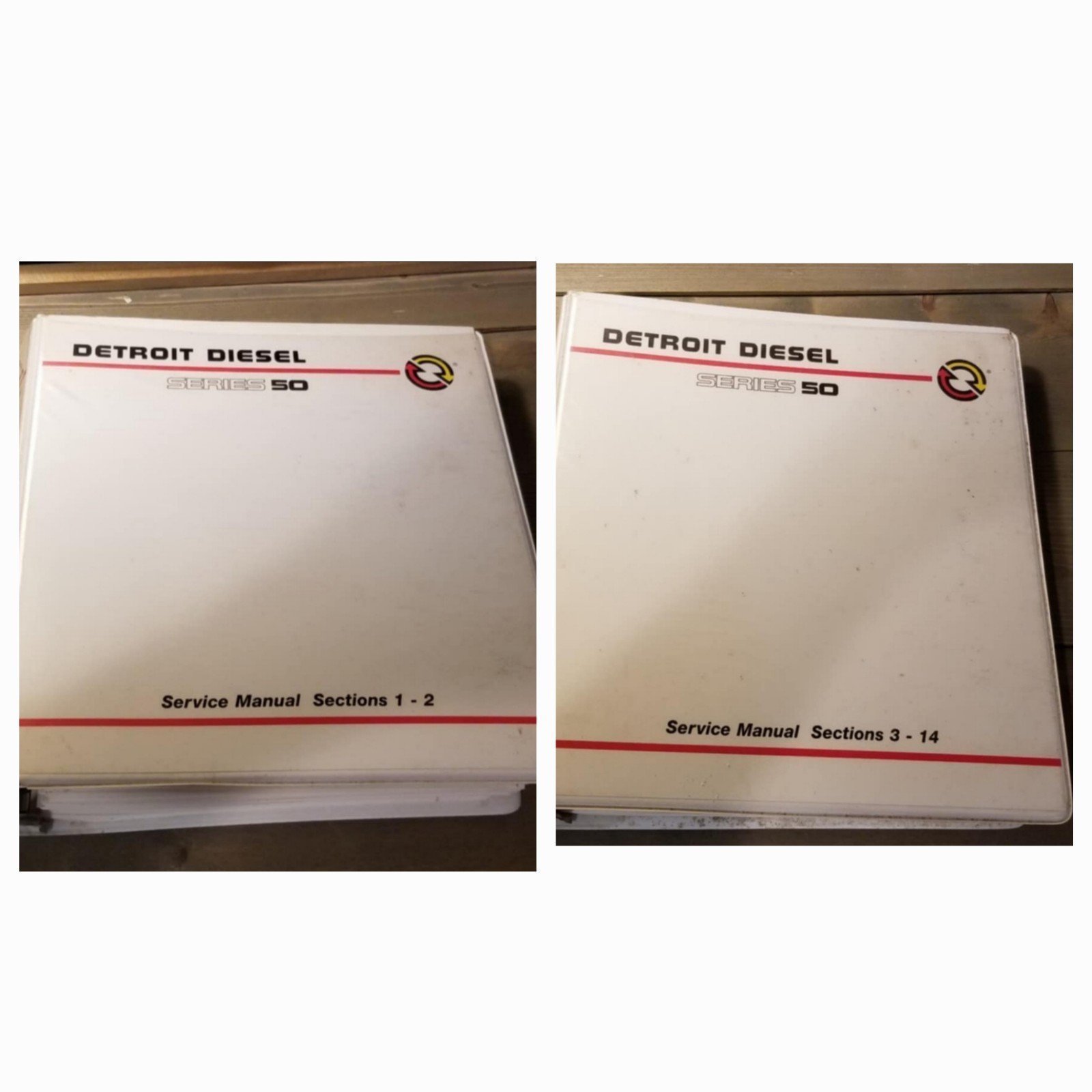 Detroit Diesel Series 50 Service Manual 2 Binders Section 1-14 Entire Engine
