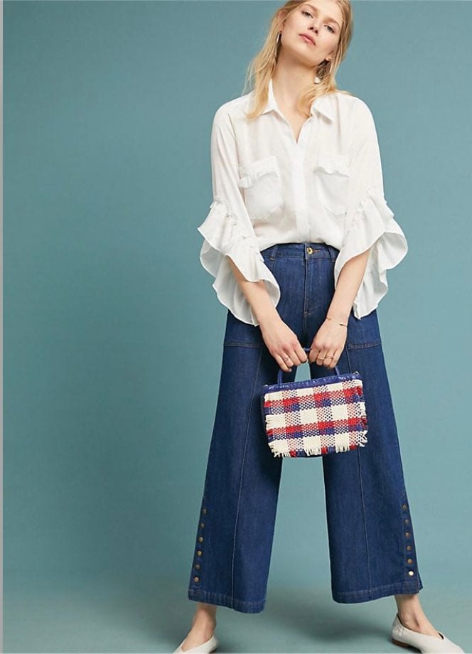 Pilcro and the letterpress wide leg jean