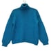 Vintage Peruvian Connection Turtleneck Sweater Size Small Turquoise Embroidered