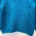Vintage Peruvian Connection Turtleneck Sweater Size Small Turquoise Embroidered