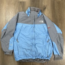 North Face Triclimate Goretex XCR Summit Series Womens Size L Blue Gray SHELL