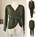 Rachel Roy Twist Front V-neck Sweater Sz Med