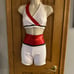 THE LINE UP Pro Cheer Dance NFL NBA NFL Falcons Red White Audition Costume Set S