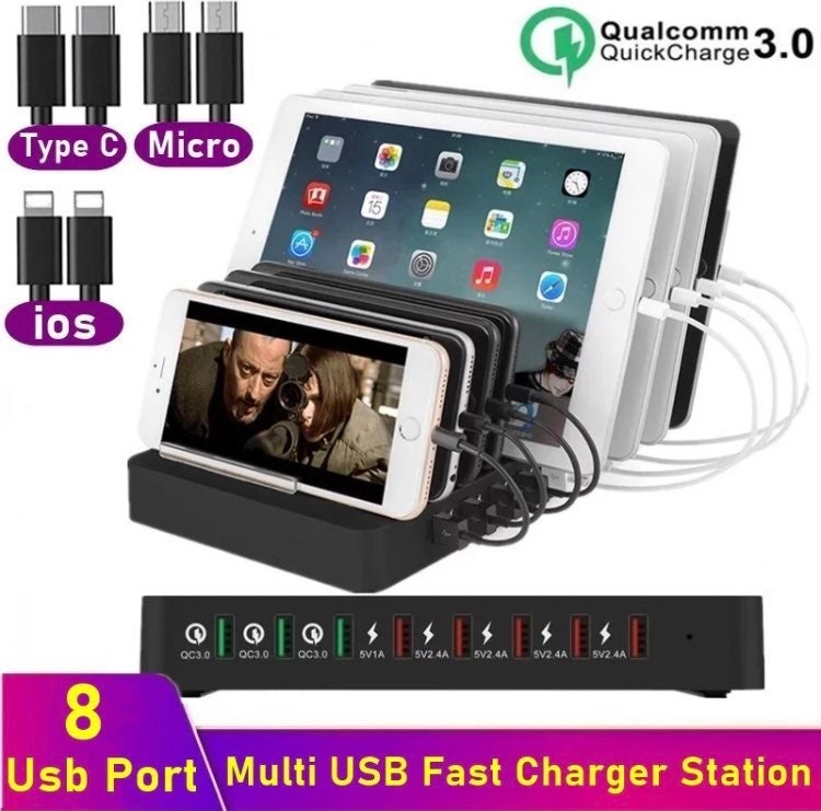 Tongdaytech 110W 8 Port Multi USB Charge