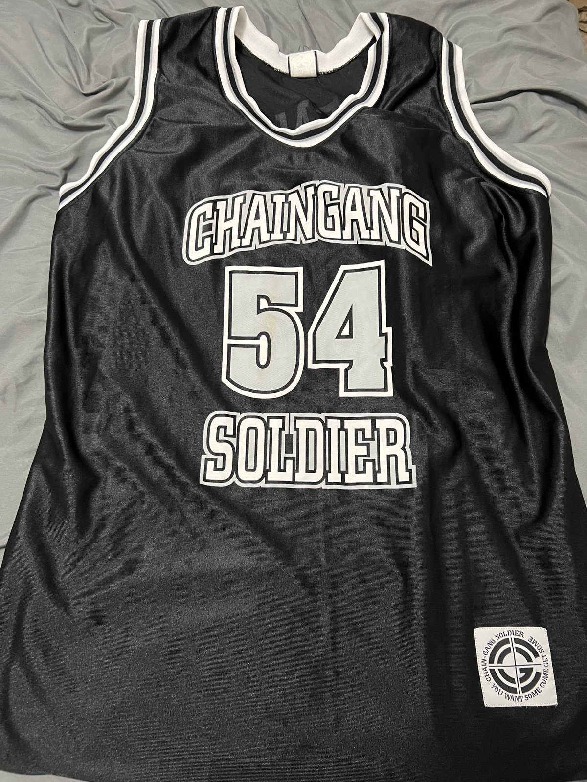 WWE John Cena Chaingang Soldier Basketball Jersey 2XL