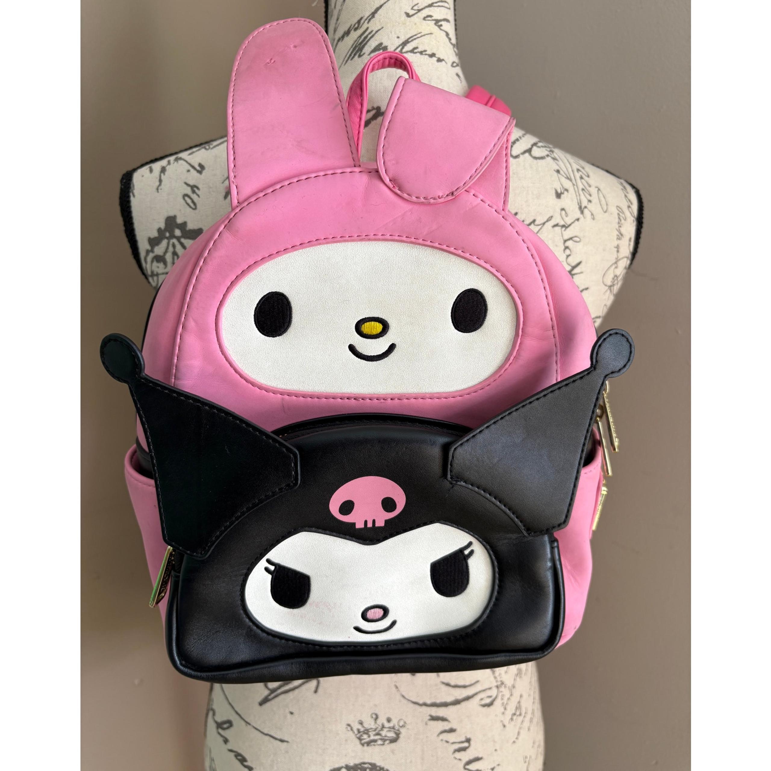 Loungefly Sanrio Hello Kitty My Melody Kuromi Double Pocket Backpack Bag Purse