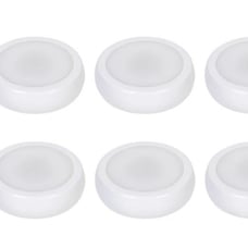 Wireless 6-Light LED 3.375 Puck Lights