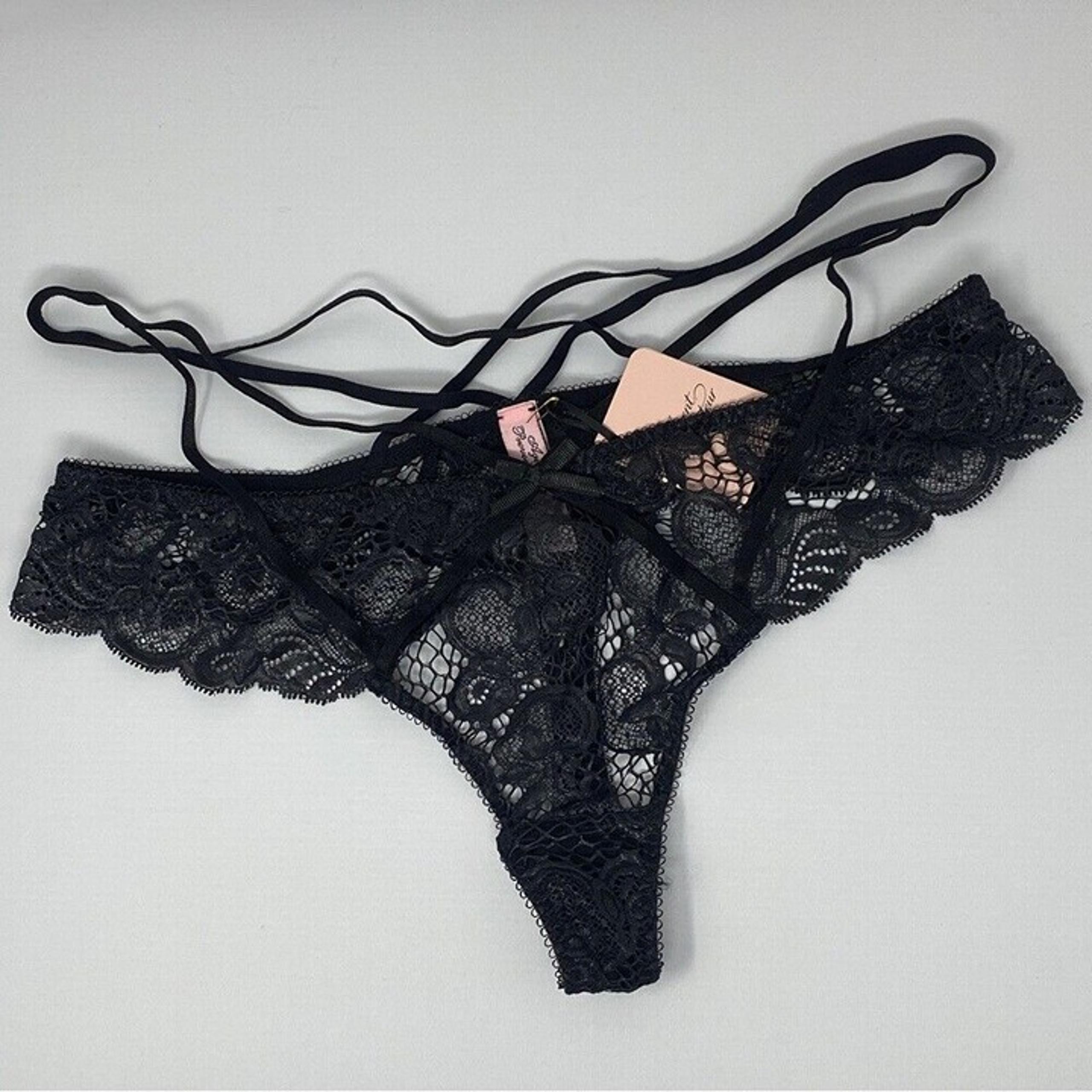 Agent Provocateur Daliah Black Thong AP5 Extra Large NWT