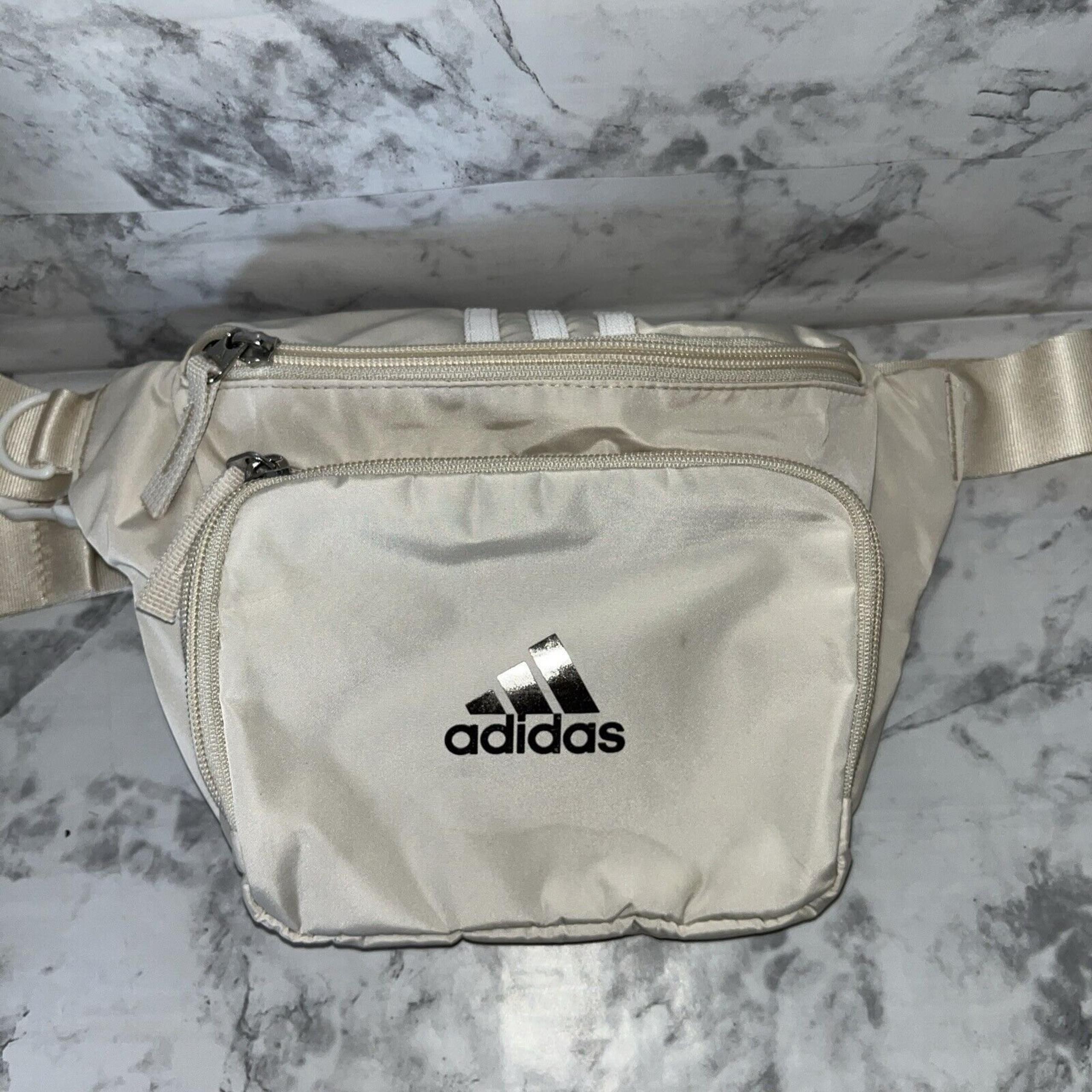 Adidas Fanny Pack Waist Bag Crossbody Adjustable Originals Bag Silver Logo