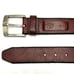 Fossil Brown Leather Mens Belt 36 Nickel Buckle Classic Traditional Work School