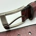 Fossil Brown Leather Mens Belt 36 Nickel Buckle Classic Traditional Work School