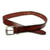 Fossil Brown Leather Mens Belt 36 Nickel Buckle Classic Traditional Work School