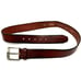 Fossil Brown Leather Mens Belt 36 Nickel Buckle Classic Traditional Work School