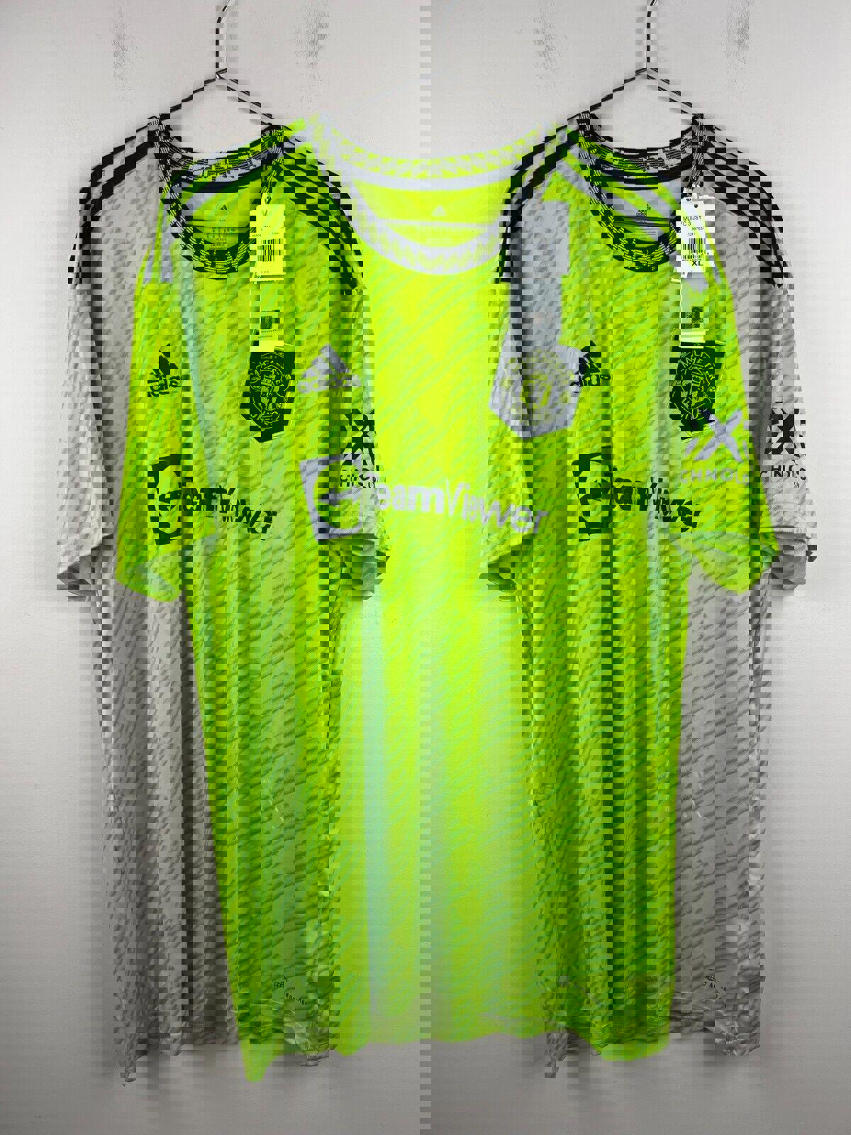 Manchester United Third Jersey 2022/23 Adidas HE2981 Neon Green XL Soccer Shirt